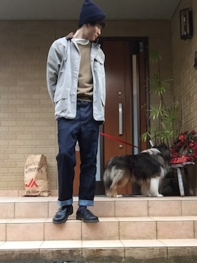 「Dr. Martens（ドクターマーチン）のDr.Martens (ドクターマーチン)/1461 3EYE GIBSON SHOES（その他シューズ）」を使った、まささん（メンズ・180cm）の冬コーディネート