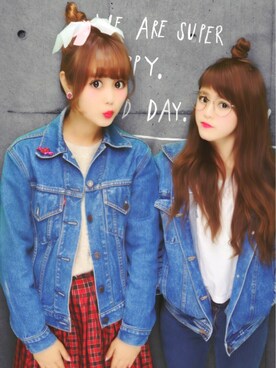 「ドラフトリーバイス」｜「アイテム（スカート）」を使った、あらかわみか（みかんぬ）さん（レディース・158cm）の春コーディネート