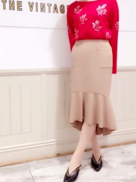 「LILY BROWN（リリーブラウン）のアイテム（その他シューズ）」を使った、minoriさん（レディース・158cm）の秋コーディネート