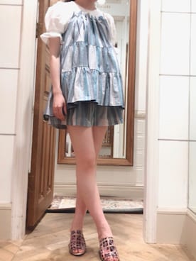 「LILY BROWN（リリーブラウン）のアイテム（キャミソール）」を使った、minoriさん（レディース・158cm）の夏コーディネート