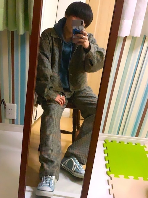 JIEDA（ジエダ）の「HOUND'S TOOTH COACH JACKET（ブルゾン）」 - WEAR