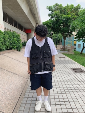 「Article Number（アーティクル ナンバー）のアイテム」を使った、陳亭さん（メンズ・160cm）の秋コーディネート