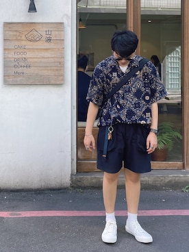 「Article Number（アーティクル ナンバー）のアイテム」を使った、陳亭さん（メンズ・160cm）の春コーディネート