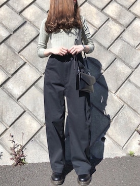 「Dr. Martens（ドクターマーチン）のDr.Martens / ドクターマーチン 1461 3EYE GIBSON SHOE 3ホール ギブソン シューズ ブーツ（ブーツ）」を使った、Tomoyoさん（レディース・153cm）の春コーディネート