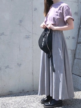 「Dr. Martens（ドクターマーチン）のDr.Martens / ドクターマーチン 1461 3EYE GIBSON SHOE 3ホール ギブソン シューズ ブーツ（ブーツ）」を使った、Tomoyoさん（レディース・153cm）の春コーディネート