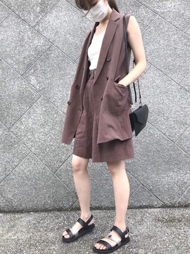 Tomoyoさん（レディース・153cm）の夏コーディネート