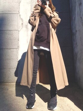 Tomoyoさん（レディース・153cm）の冬コーディネート