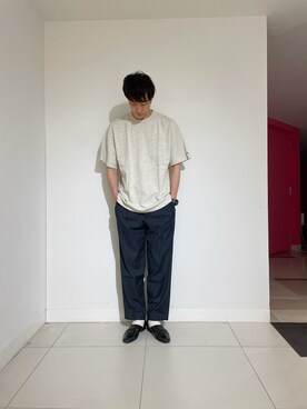 「アーバンリサーチ」｜「アイテム（スリッポン）」を使った、naokiotsuboさん（メンズ・183cm）の春コーディネート