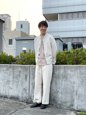 「アーバンリサーチ」｜「アイテム（スリッポン）」を使った、naokiotsuboさん（メンズ・183cm）の春コーディネート