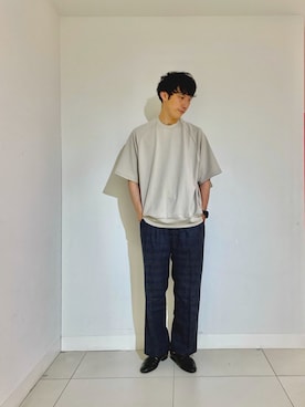 「アーバンリサーチ」｜「アイテム（スリッポン）」を使った、naokiotsuboさん（メンズ・183cm）の春コーディネート