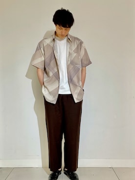 「アーバンリサーチ」｜「アイテム（スリッポン）」を使った、naokiotsuboさん（メンズ・183cm）の春コーディネート