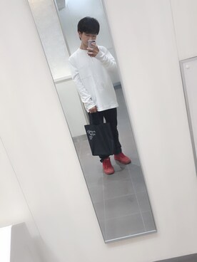 「H&M DIVIDED（エイチアンドエム　ディヴァイデッド）のアイテム（バッグ）」を使った、ゆうとさん（メンズ・159cm）の春コーディネート