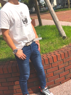 「TES（テス）のアイテム（トップス）」を使った、0318さん（メンズ・172cm）の夏コーディネート