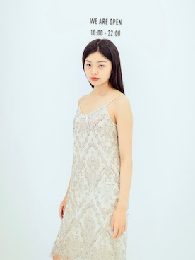 「G2000 （ジートゥサウザンド）のアイテム（ワンピース/ドレス）」を使った、Winnie  Chengさん（レディース・165cm）の秋コーディネート