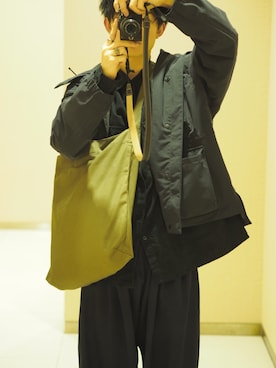 「YANTOR（ヤントル）のアイテム（パンツ）」を使った、あらきさん（メンズ・166cm）の春コーディネート