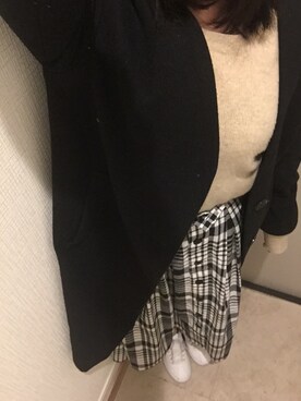 「a.g.plus（エージープラス）のアイテム（ジャケット/アウター）」を使った、mu.さん（レディース・154cm）の春コーディネート