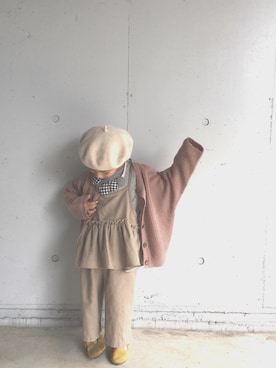 「アイテム（キャミソール）」を使った、china *saeさん（キッズ・90cm）の秋コーディネート
