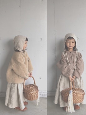 「水筒屋を応援しています」｜china *saeさん（キッズ・90cm）の春コーディネート