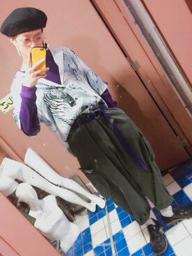 「BellyButton（ベリーボタン）のアイテム」を使った、カ マ ノさん（メンズ・180cm）の春コーディネート