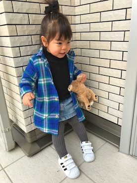 ✩しーちゃろ✩さん（キッズ・90cm）の春コーディネート