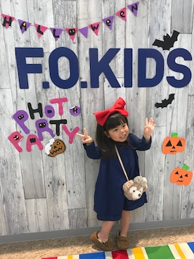 「wearhalloween2017」｜「アイテム（モカシン/デッキシューズ）」を使った、✩しーちゃろ✩さん（キッズ・90cm）の秋コーディネート