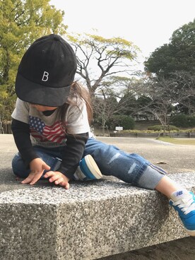 ✩しーちゃろ✩さん（キッズ・90cm）の秋コーディネート