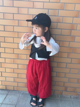 ✩しーちゃろ✩さん（キッズ・90cm）の春コーディネート