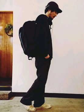 「アイテム（バックパック/リュック）」を使った、時田健太さん（メンズ・175cm・20代）の夏コーディネート