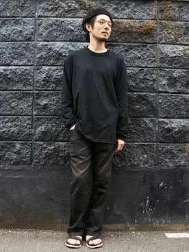 「アイテム（ハンチング/ベレー帽）」を使った、時田健太さん（メンズ・175cm・20代）の夏コーディネート