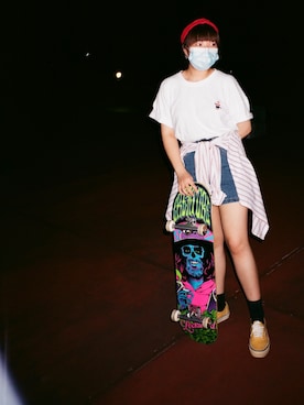 「6IXTY8IGHTのアイテム（パンツ）」を使った、priscaaaさん（レディース・155cm）の夏コーディネート