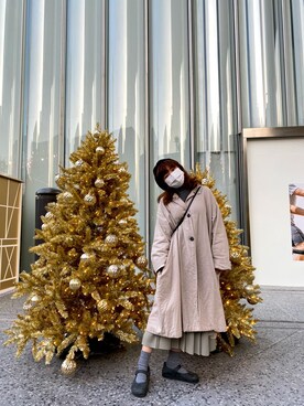 「BIRKENSTOCK（ビルケンシュトック）のアイテム（シューズ、ブラック系）」を使った、priscaaaさん（レディース）の冬コーディネート