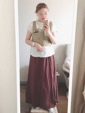 アカミ(akamie)さん（レディース・156cm）の夏コーディネート