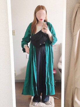 「アントマリーズ」｜「アイテム（バレエシューズ）」を使った、アカミ(akamie)さん（レディース・154cm）の秋コーディネート