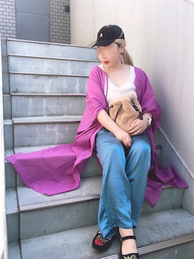 アカミ(akamie)さん（レディース・154cm）の春コーディネート