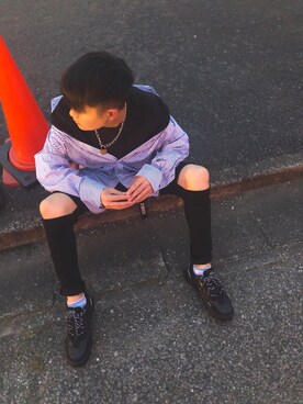 「UNIQLO（ユニクロ）のアイテム（パンツ、ブラック系）」を使った、ぷくプクさん（メンズ・166cm）の秋コーディネート