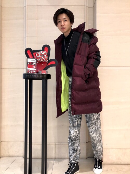 山口真之介 Diesel Accessories Store 阪急西宮ガーデンズ Dieselのネックレスを使ったコーディネート Wear