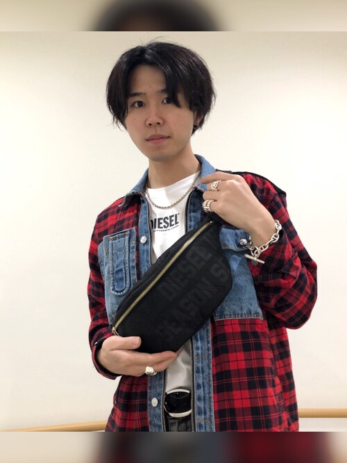 Diesel Accessories Store 阪急西宮ガーデンズ山口真之介さんのトートバッグを使ったコーディネート Zozotown