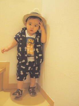 SEI-KOTOさん(キッズ・80cm)の夏コーディネート