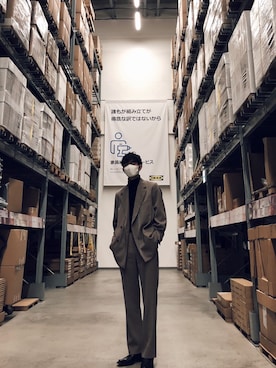 「Acne Studios（アクネストゥディオズ）のアイテム（ブーツ）」を使った、noppo27さん（メンズ・186cm）の春コーディネート