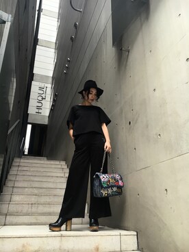 「roar（ロアー）のアイテム（ハット）」を使った、yurina katsuraさん（レディース・165cm）の冬コーディネート