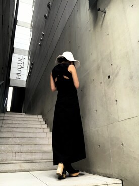 「Y-3（ワイスリー）のアイテム（ワンピース/ドレス）」を使った、yurina katsuraさん（レディース・165cm）の冬コーディネート