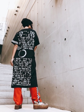 「Y-3（ワイスリー）のアイテム（ワンピース/ドレス）」を使った、yurina katsuraさん（レディース・165cm）の夏コーディネート