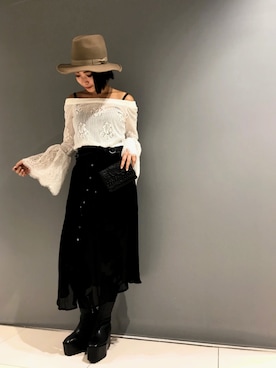 「stud.（スタッド）のアイテム（キャミソール）」を使った、yurina katsuraさん（レディース・165cm）の秋コーディネート