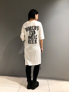 「KMRii（ケムリ）のアイテム（パンツ）」を使った、yurina katsuraさん（レディース・165cm）の冬コーディネート