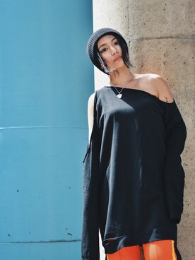 「FentyPumaByRihanna」｜yurina katsuraさん（レディース・165cm）の春コーディネート