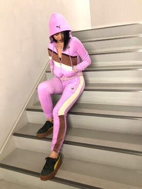「FentyPumaByRihanna」｜yurina katsuraさん（レディース・165cm）の春コーディネート