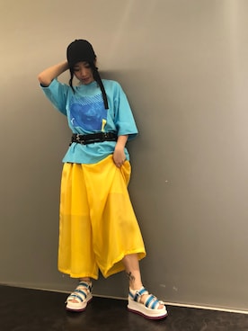 「stud.（スタッド）のアイテム（パンツ）」を使った、yurina katsuraさん（レディース・165cm）の春コーディネート