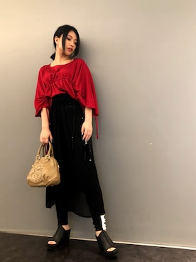 「PETER NON（ピーターノン）のアイテム」を使った、yurina katsuraさん（レディース・165cm）の夏コーディネート