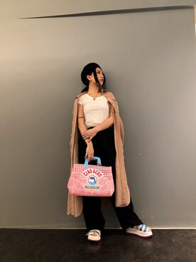 「GCDS」｜「アイテム（ジャケット/アウター）」を使った、yurina katsuraさん（レディース・165cm）の夏コーディネート
