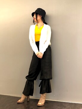 「stud.（スタッド）のアイテム（ジャケット/アウター）」を使った、yurina katsuraさん（レディース・165cm）の夏コーディネート